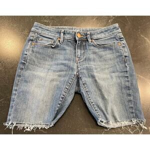 LOFT Outlet curvy skinny jean Short cut-off's 2P